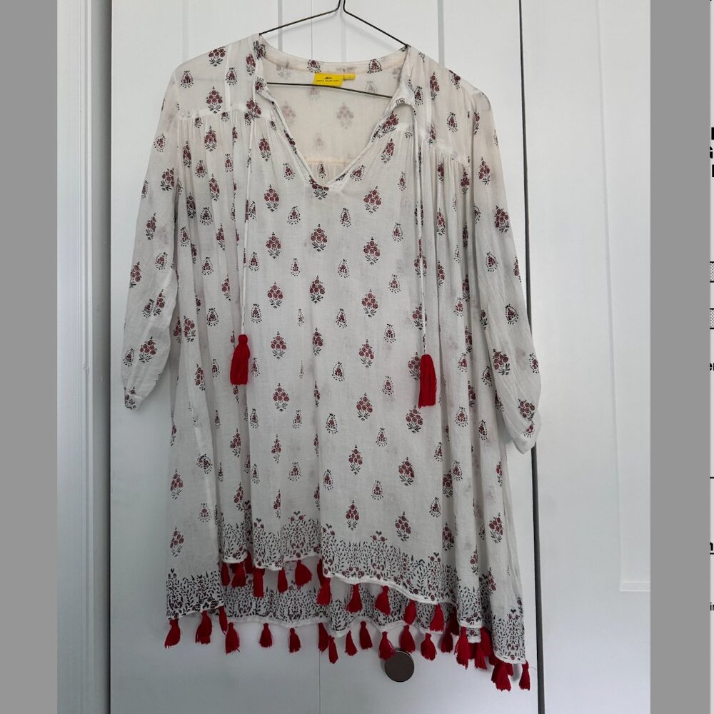 Roberta Roller Rabbit Beach CoverupTunic Size M